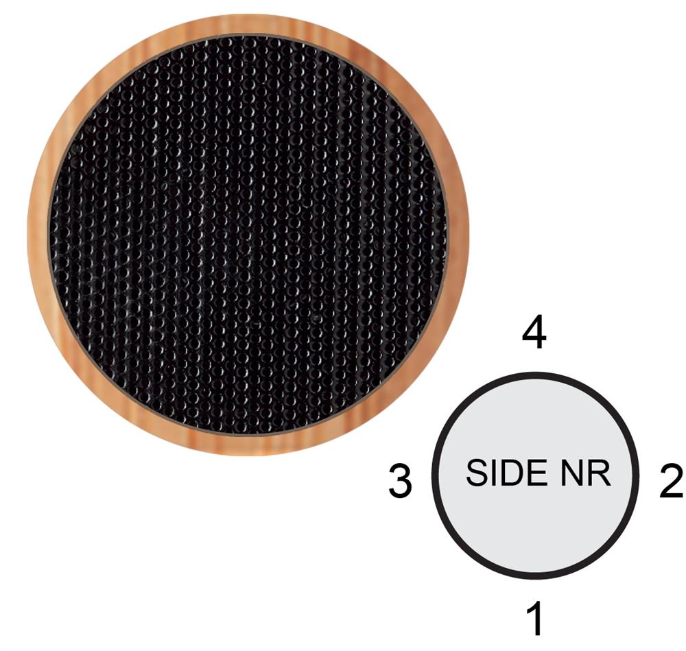 Enceinte bambou mains libres 3 W personnalisée ROUND BAMBOO, dessus