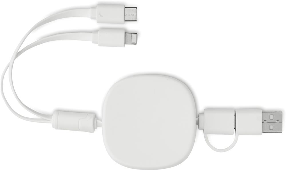 Câble de charge rétractable bambou personnalisé TOGOBAM, dessous