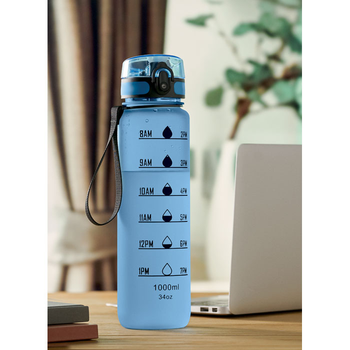 Bouteille de sport RPET 1L personnalisée ISFORDEN MARK