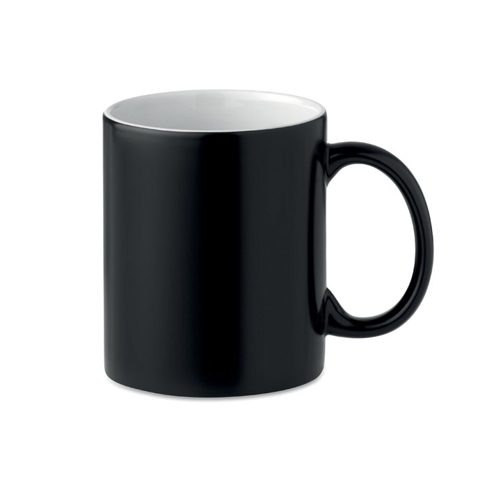 Mug thermoréactif noir 300 ml personnalisé SUBLIDARK