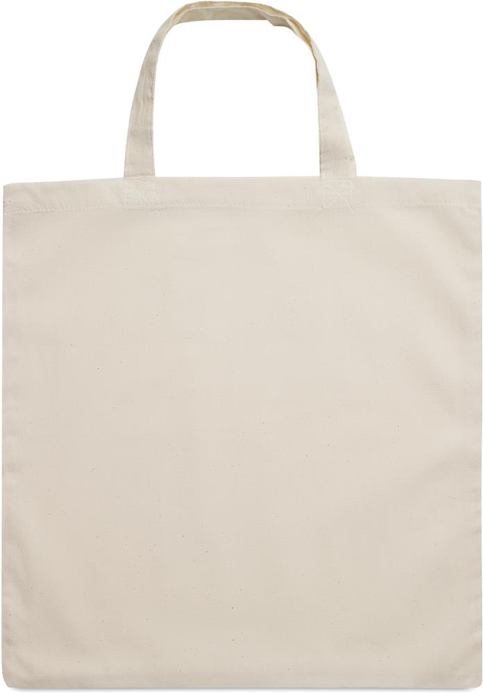 Tote bag coton à anses courtes personnalisé MARKETA +, devant (transfert numérique)