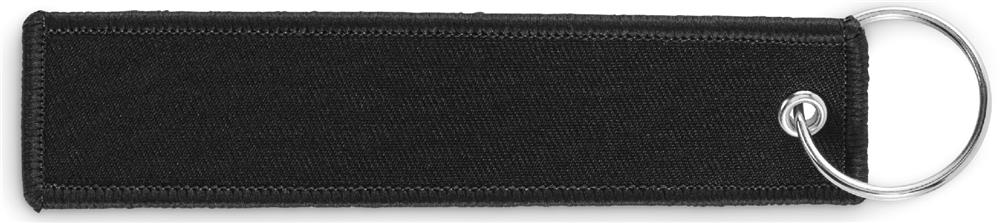 Porte-clés key tag polyester personnalisé TAKEOFF, côté 1