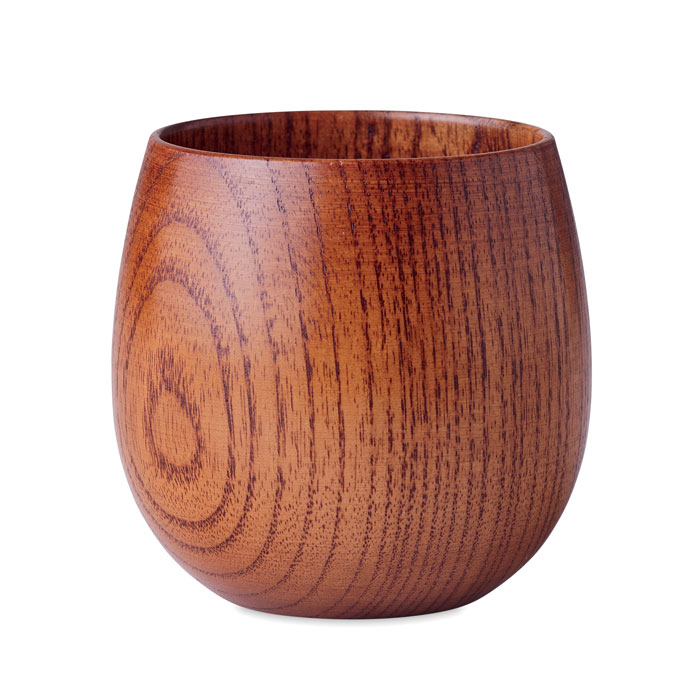 Gobelet en bois de chêne 250 ml personnalisé OVALIS