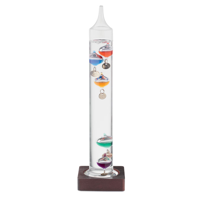 Thermomètre Galileo en verre 28 cm personnalisé GALI