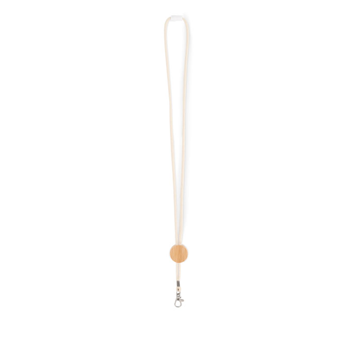 Lanyard coton et bambou personnalisé KARA