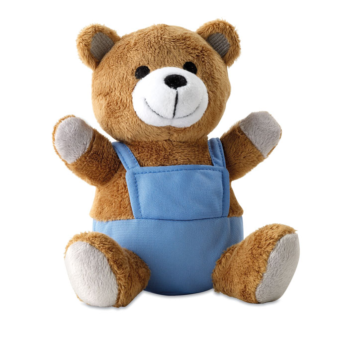 Ourson en peluche personnalisé NICO, Bleu
