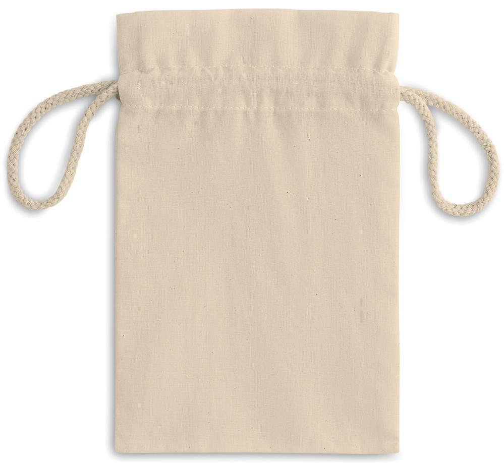 Petit sac en coton 105 g/m² beige personnalisé TASKE SMALL, dos