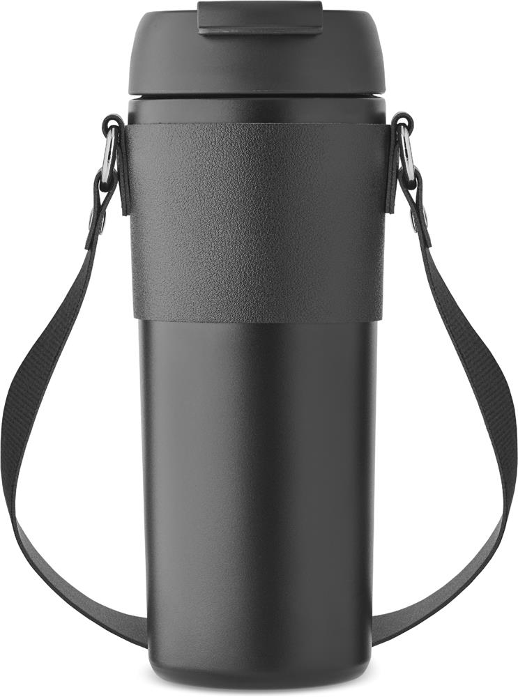 Gobelet isotherme inox 700 ml avec paille personnalisé AIRA, devant