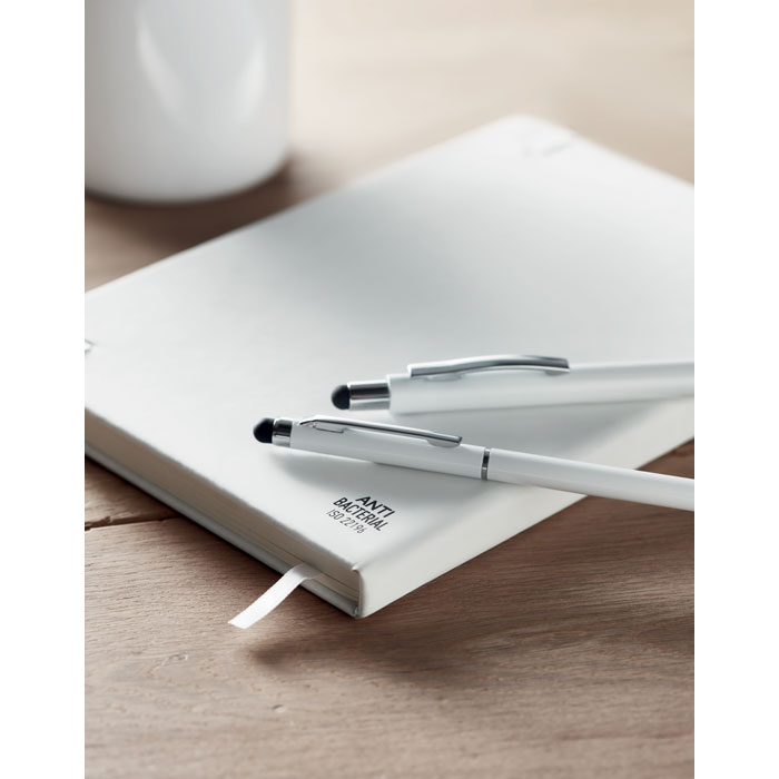 Stylo stylet antibactérien personnalisé BLANQUITO CLEAN