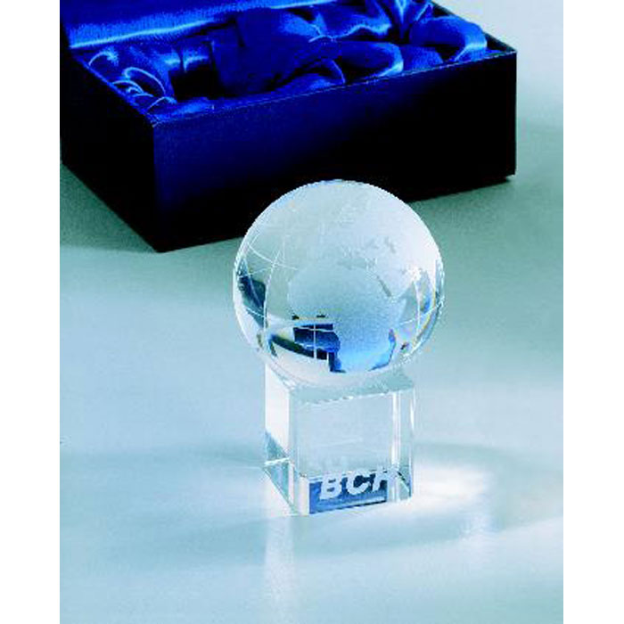 Presse-papier cristal personnalisé MUNDI