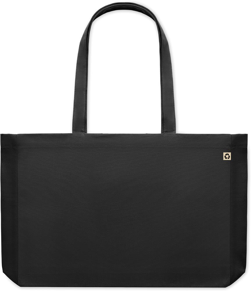Sac shopping recyclé 280 g/m² personnalisé RESPECT COLOURED, dos (sérigraphie)
