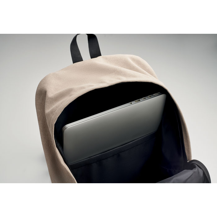Sac à dos coton recyclé 15'' personnalisé LEIRUR
