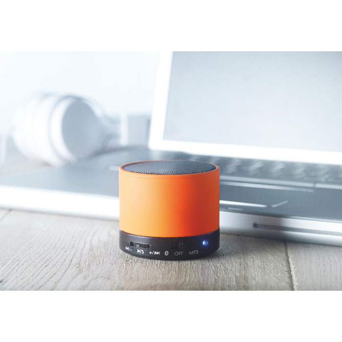 Enceinte sans fil 3 W personnalisée ROUND BASS