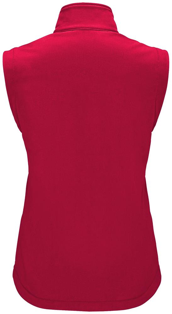 Gilet softshell femme personnalisé RACE BW WOMEN, dos