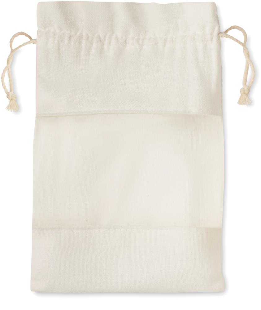 Set de bain en sac jute personnalisé CUIDA SET, pochette devant