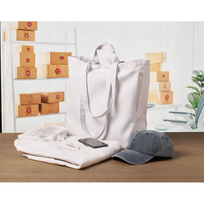 Sac shopping recyclé 380 g/m² personnalisé GAVE COLOUR