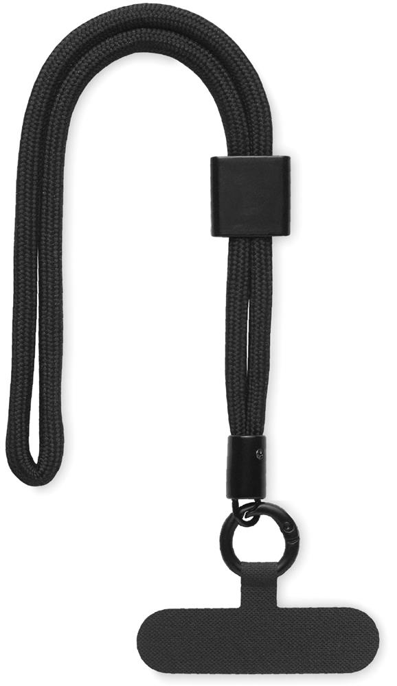 Dragonne téléphone RPET réglable personnalisée NONETTE WRIST, plaque côté 1