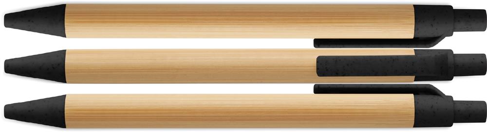 Stylo bille bambou coloré personnalisé ITEA COLOUR, tour complet