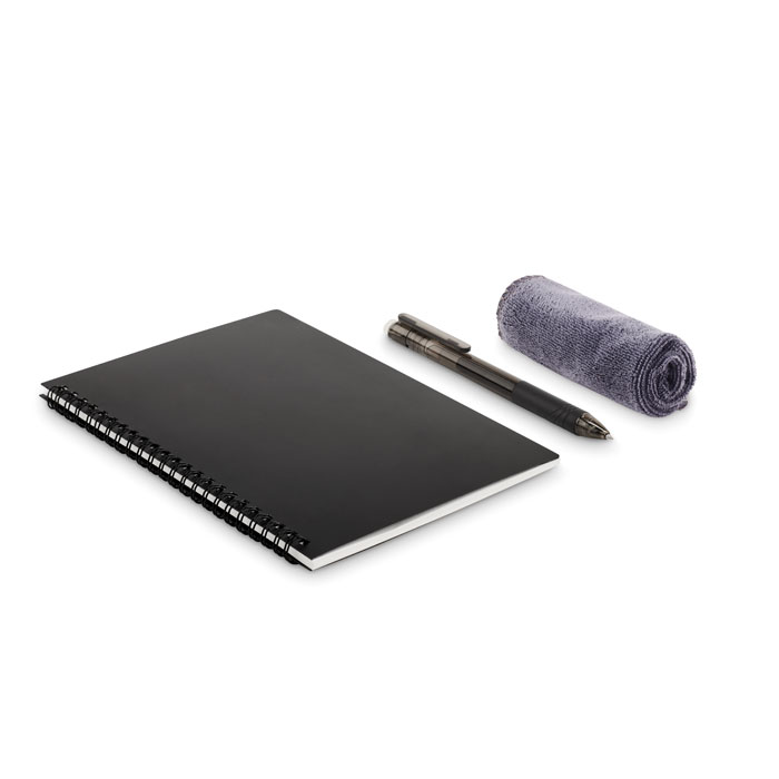 Carnet A5 réutilisable effaçable personnalisé NOBUUK, Noir