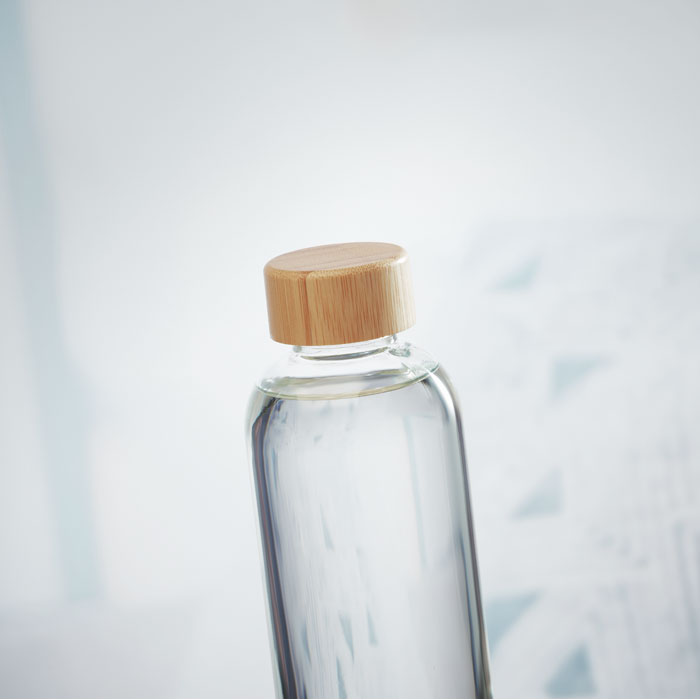 Bouteille verre et bambou 650 ml personnalisée FRISIAN