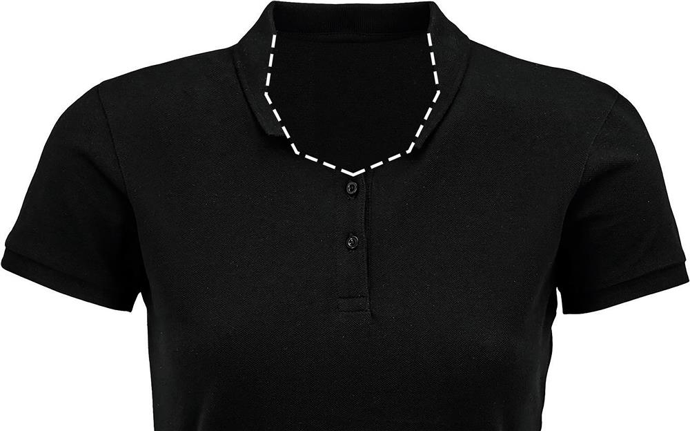 Polo femme coton bio 170 g/m² personnalisé PLANET WOMEN, intérieur