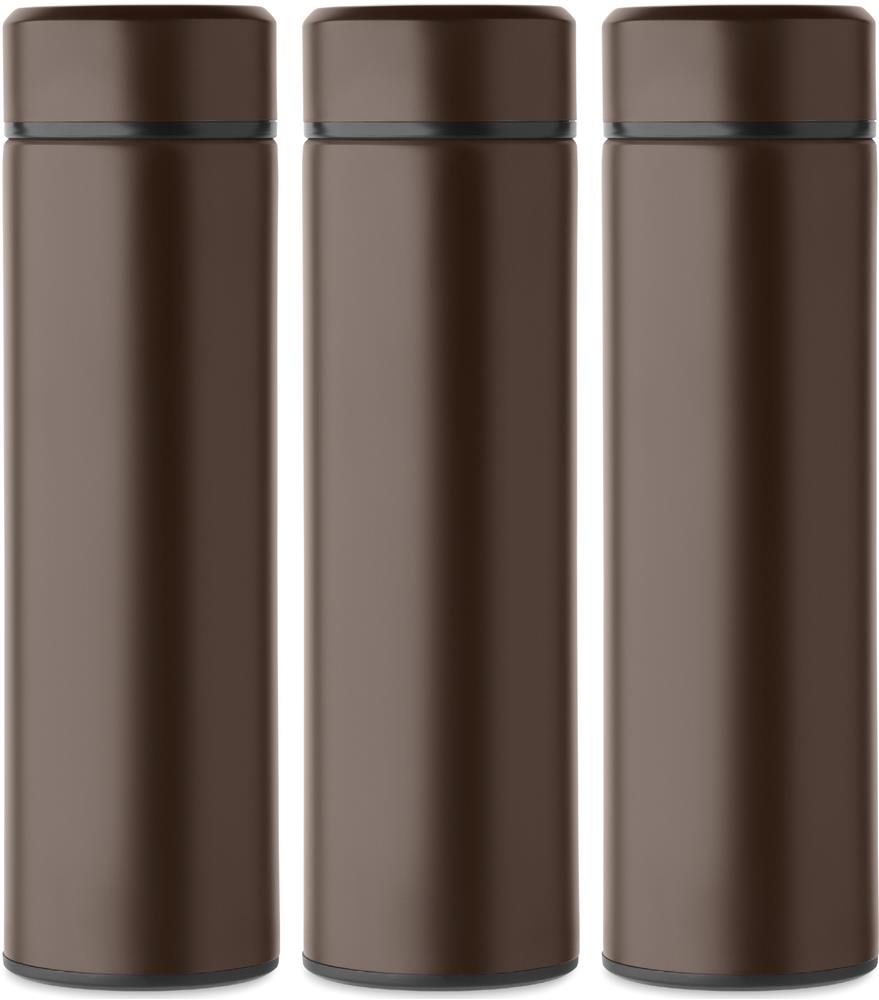 Bouteille isotherme céramique 420 ml personnalisée NUNAVUT, tour complet (étiquette numérique)