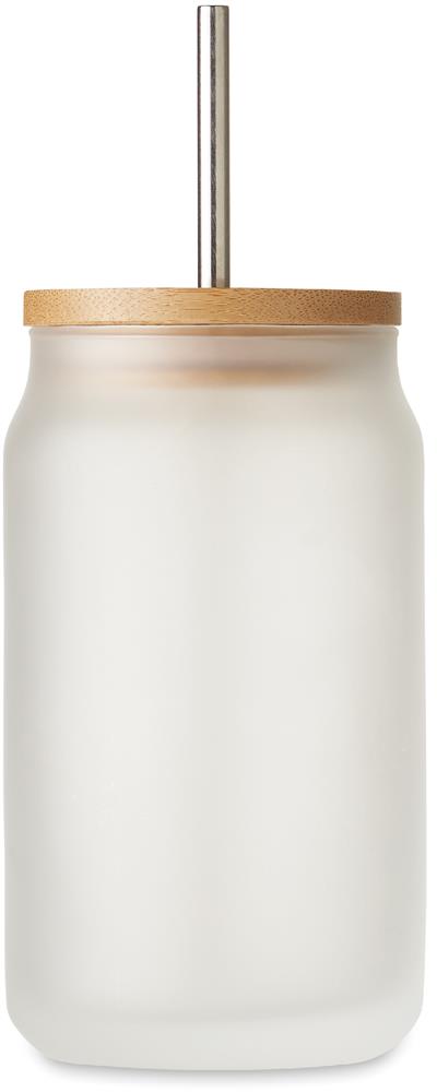 Pot Mason en verre 400 ml personnalisé JARBLIM, côté 1