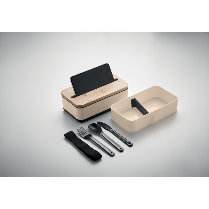 Lunchbox 2 x 400 ml couvercle bambou personnalisée WINT