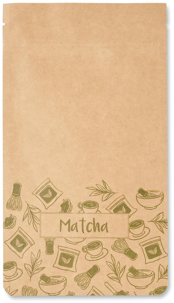 Thé matcha en poudre 10 g personnalisé MATCHA, côté 1