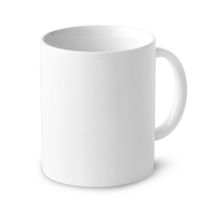 Mug céramique blanc 300 ml personnalisé DUBLIN, Blanc
