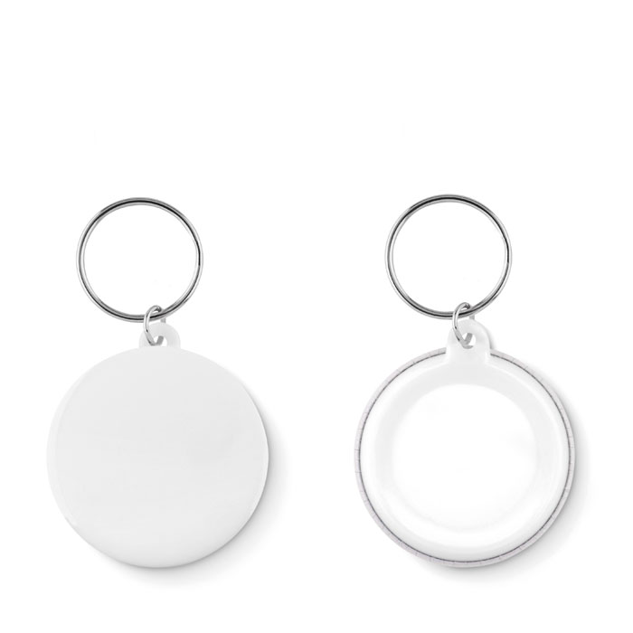 Porte-clés badge rond 4,4 cm personnalisé PIN KEY