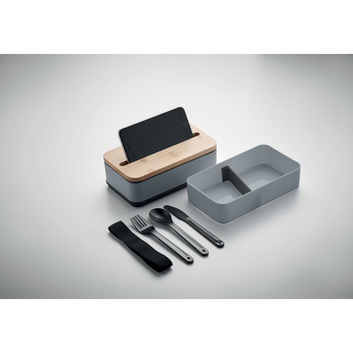 Lunchbox 2 x 400 ml couvercle bambou personnalisée WINT