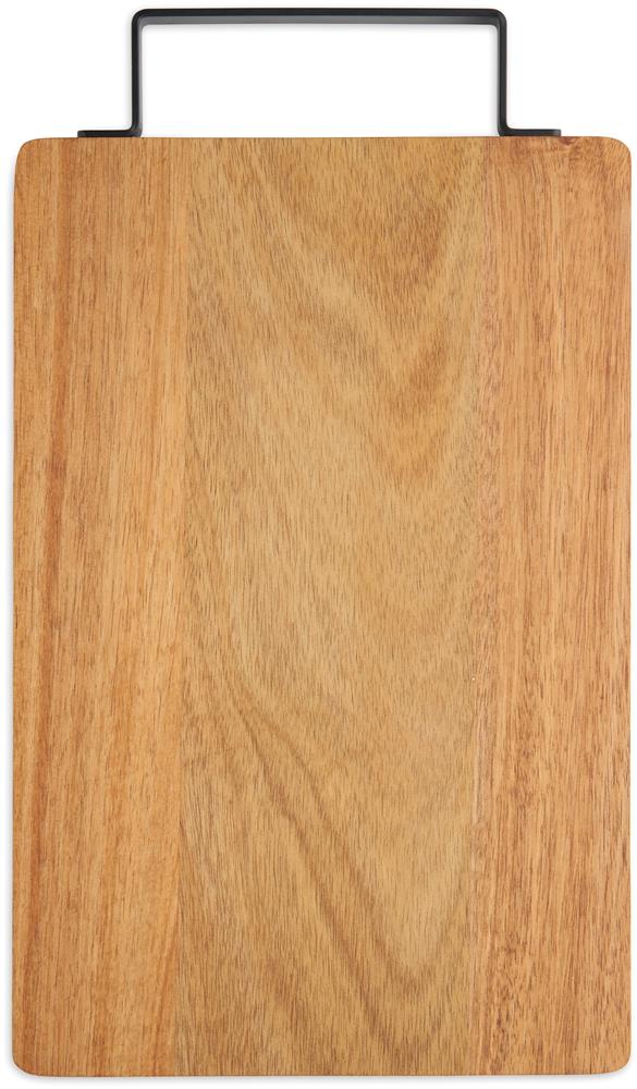 Planche à découper acacia et inox personnalisée ASTA, côté 2