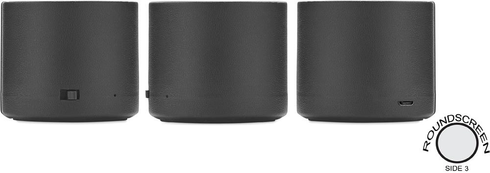 Enceinte sans fil 3 W PU recyclé personnalisée GAMA, tour complet