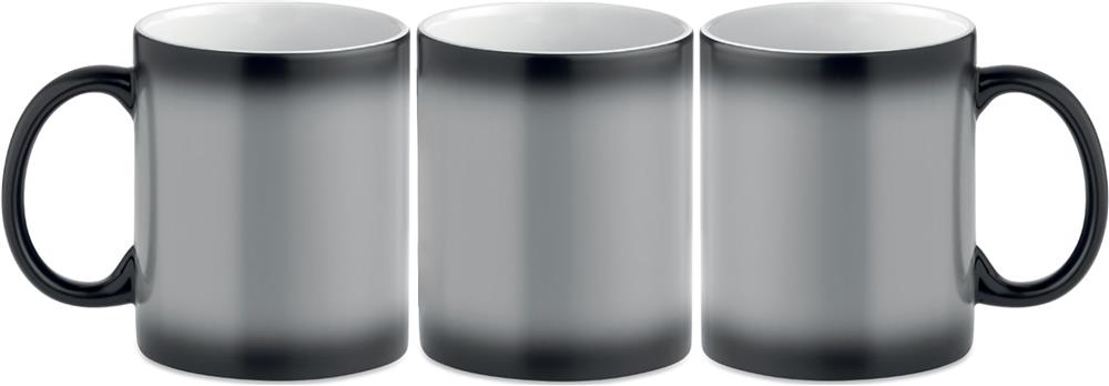 Mug thermoréactif noir 300 ml personnalisé SUBLIDARK, mug