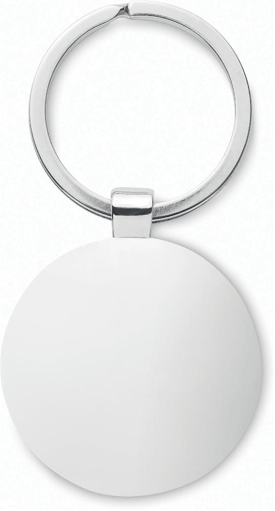 Porte-clés rond métal et bambou personnalisé BALLARAT, dos