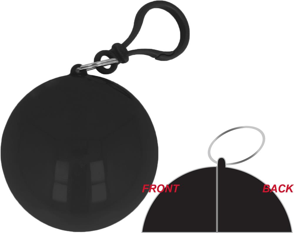 Poncho de pluie dans une coque personnalisé NIMBUS, dos