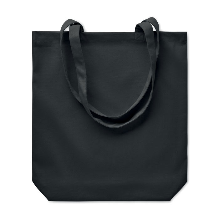 Tote bag toile 270 g/m² personnalisé RASSA COLOURED, Noir