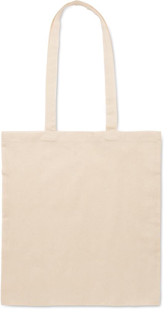 Tote bag poly coton 130 g/m² personnalisé SHOPPI, dos (transfert numérique)