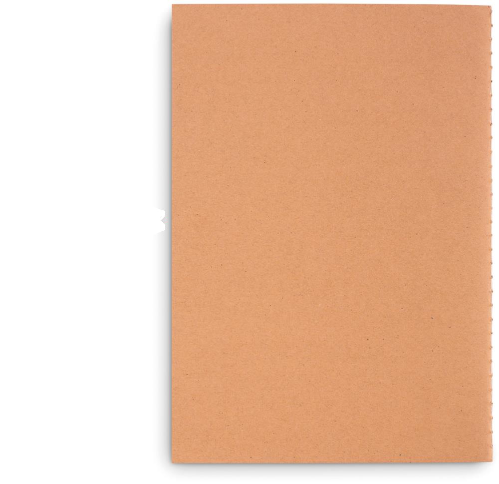 Carnet A5 carton recyclé personnalisé MID PAPER BOOK, dos