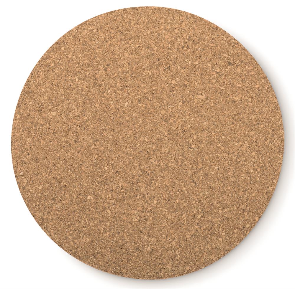 Sous-verre liège rond personnalisé BIERPON, dessus (embossage)