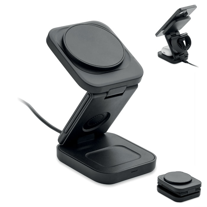 Station de charge pliable 3 en 1 15 W personnalisée SATELIT