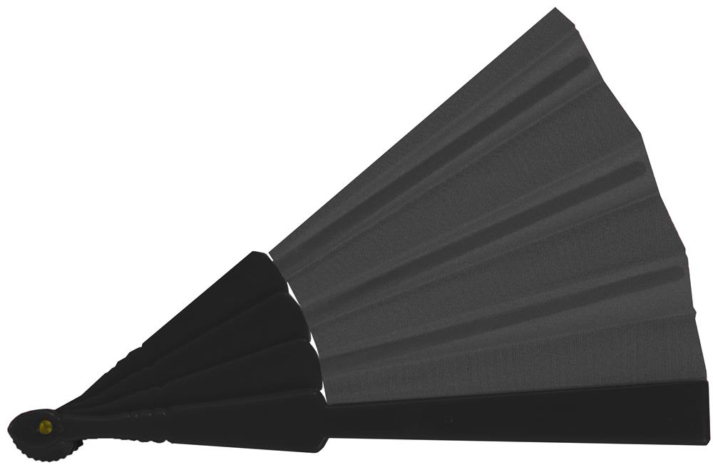 Éventail en plastique 7 coloris personnalisé FANNY, devant (tampographie)