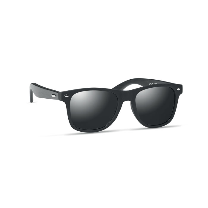 Lunettes de soleil bambou noir personnalisées RHODOS