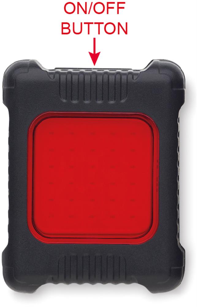Éclairage vélo rechargeable 100 mAh personnalisé BLIGHT, lampe (tampographie) 2