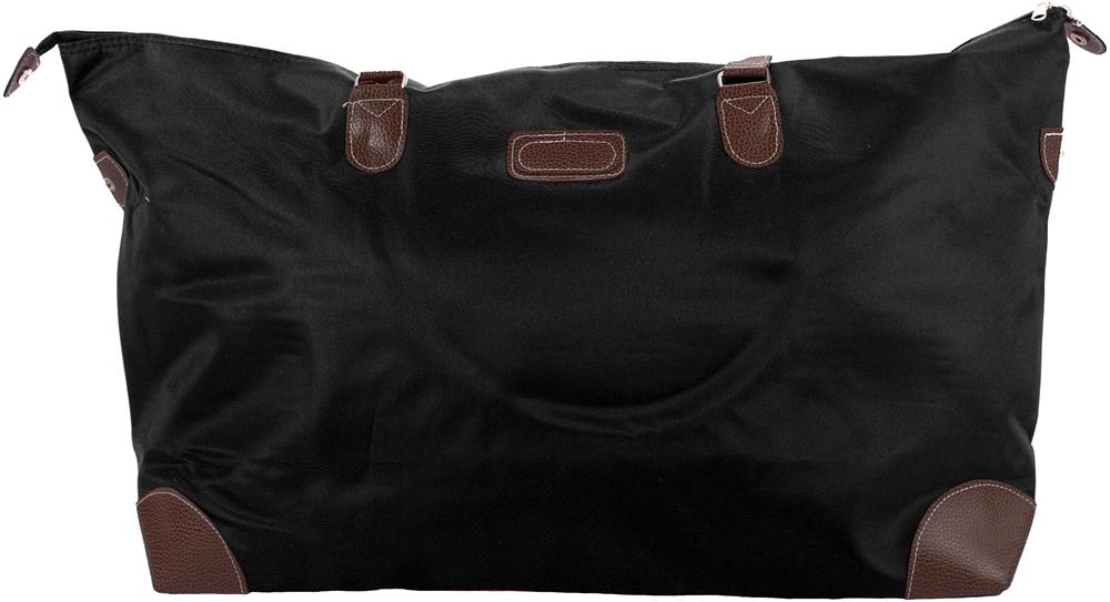 Sac de voyage microfibre personnalisé BOCCARIA, partie cuir partie