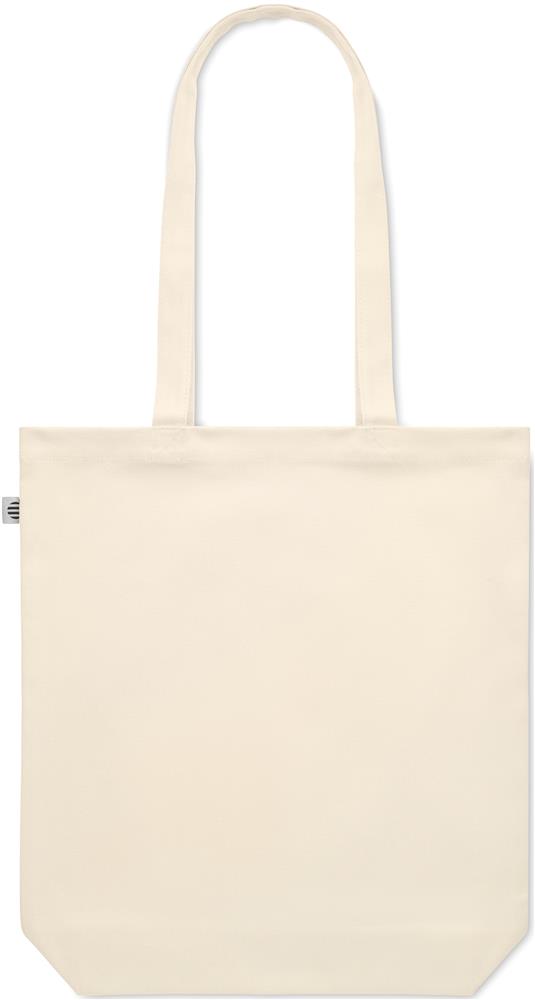 Tote bag toile bio 270 g/m² personnalisé RASSA+, dos (sérigraphie)