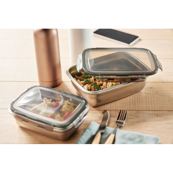 Lunch box inox recyclé 850 ml personnalisée LOX