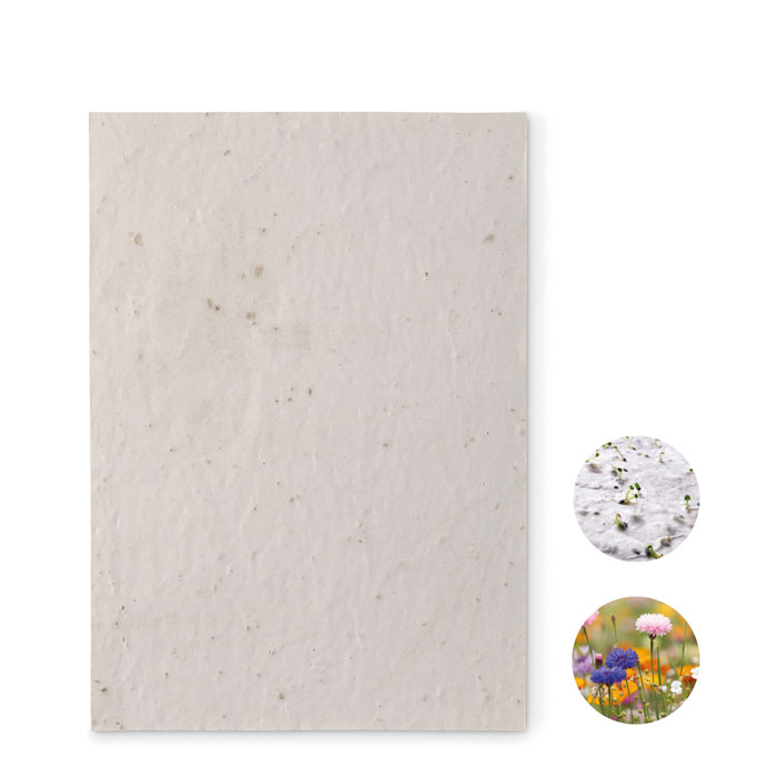 Papier ensemencé A5 personnalisé ASIDE, Blanc