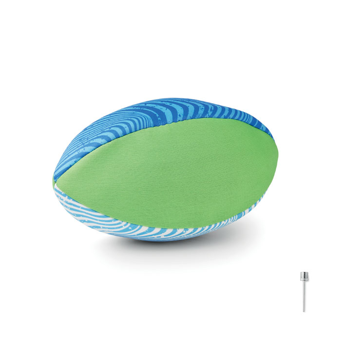 Ballon de rugby de plage néoprène personnalisé GRAB, Multicolore